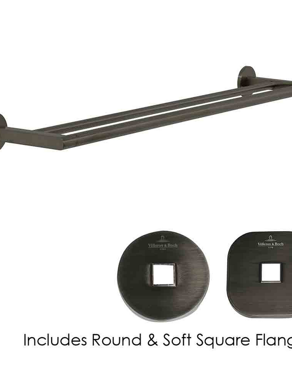 Architectura 600mm Double Towel Rail Gun Metal