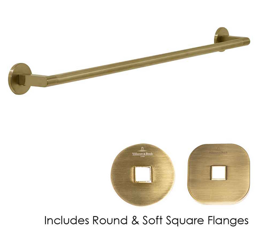 Architectura 600mm Towel Rail Brushed Gold