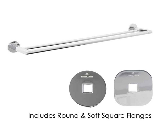 Architectura 800mm Double Towel Rail Chrome