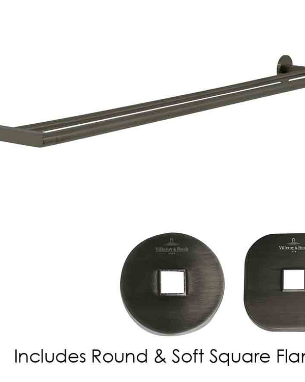 Architectura 800mm Double Towel Rail Gun Metal