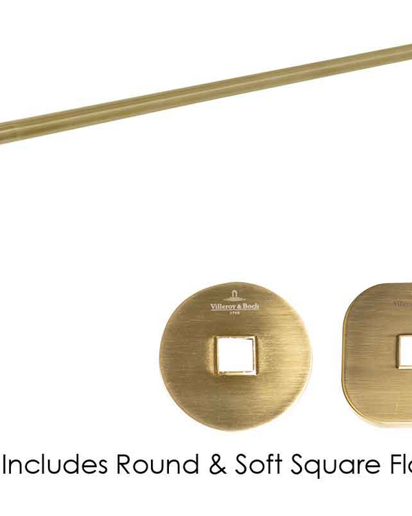 Architectura 800mm Towel Rail Brushed Gold