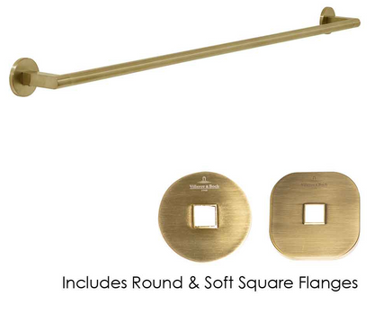 Architectura 800mm Towel Rail Brushed Gold