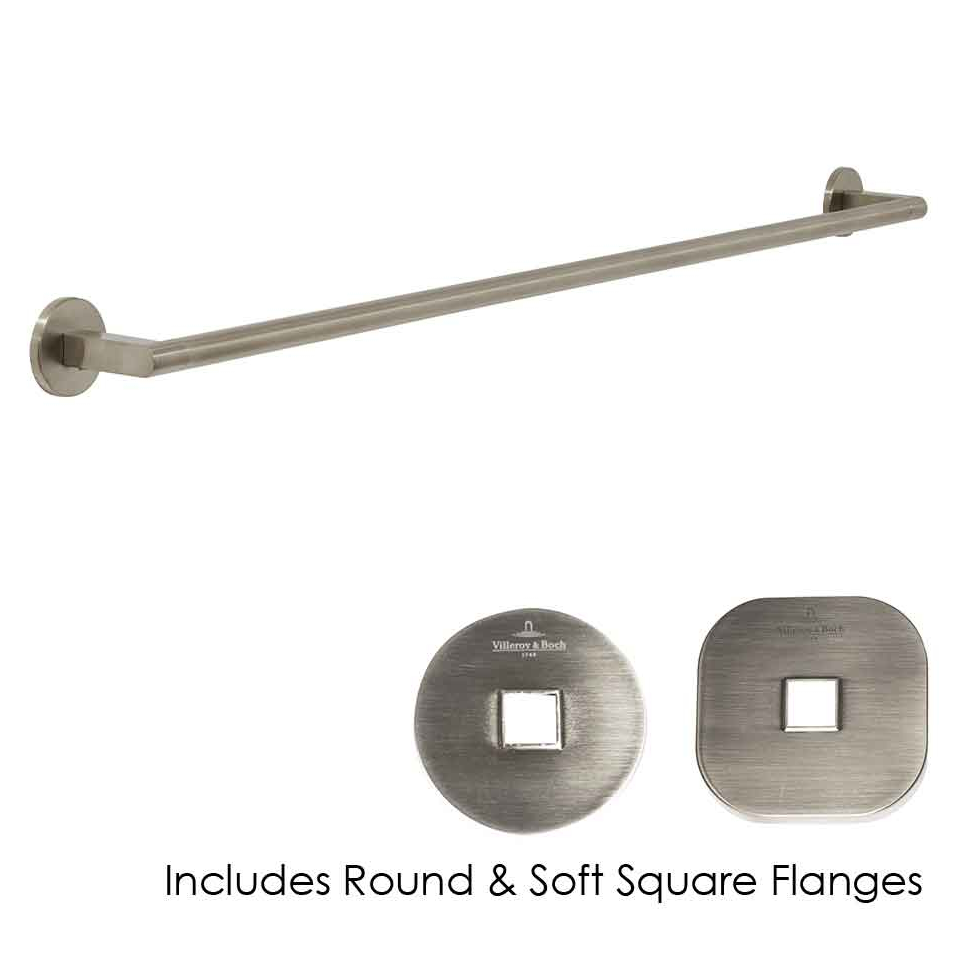 Architectura 800mm Towel Rail Brushed Nickel