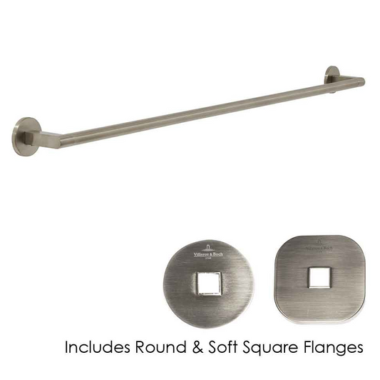 Architectura 800mm Towel Rail Brushed Nickel