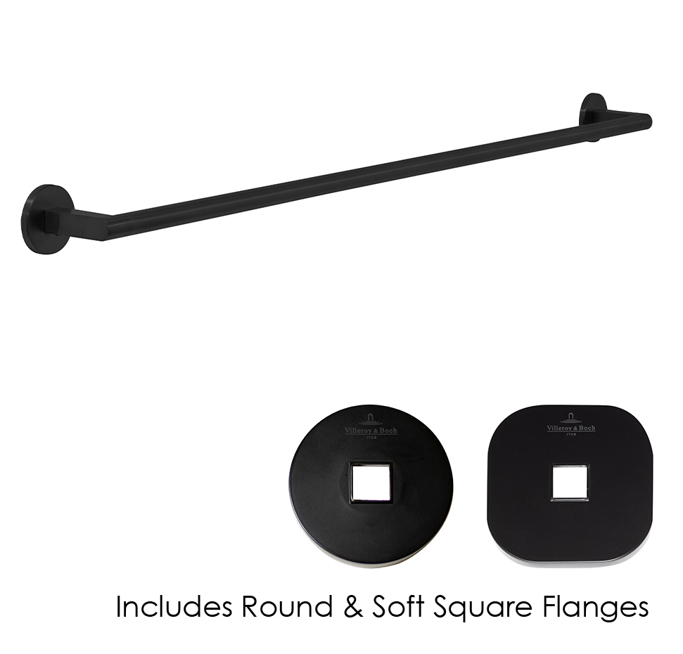 Architectura 800mm Towel Rail Matte Black