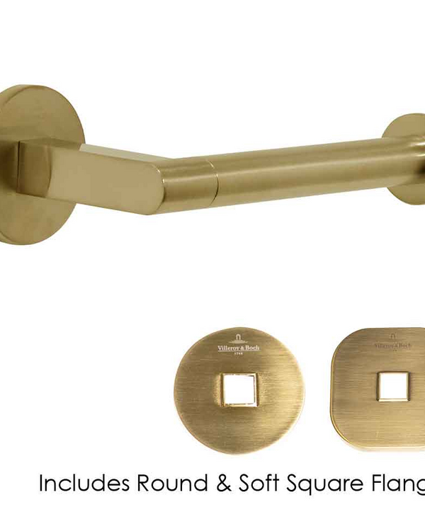 Architectura Right Hand Faced Toilet Roll Holder Brushed Gold