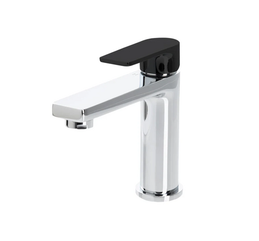 The GABE Leva Basin Mixer - Chrome with Black handle