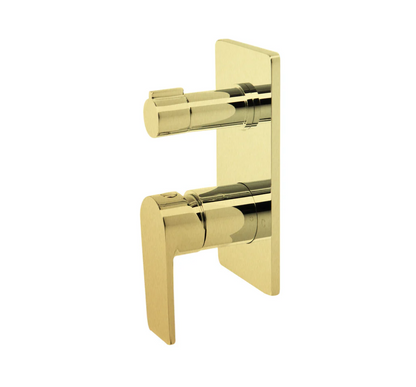 The GABE Leva Diverter Mixer - Brushed Gold