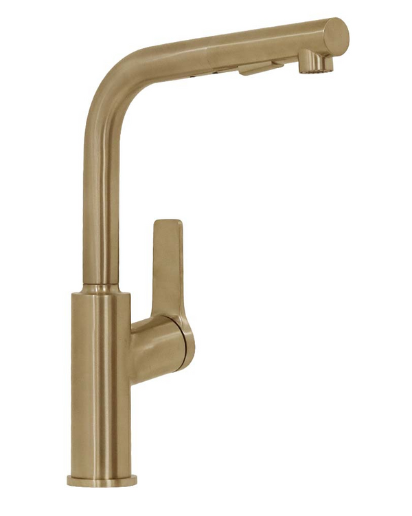 Architectura S Kitchen Mixer Pull Out Spray Brushed Gold