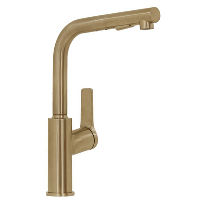 Architectura S Kitchen Mixer Pull Out Spray Brushed Gold