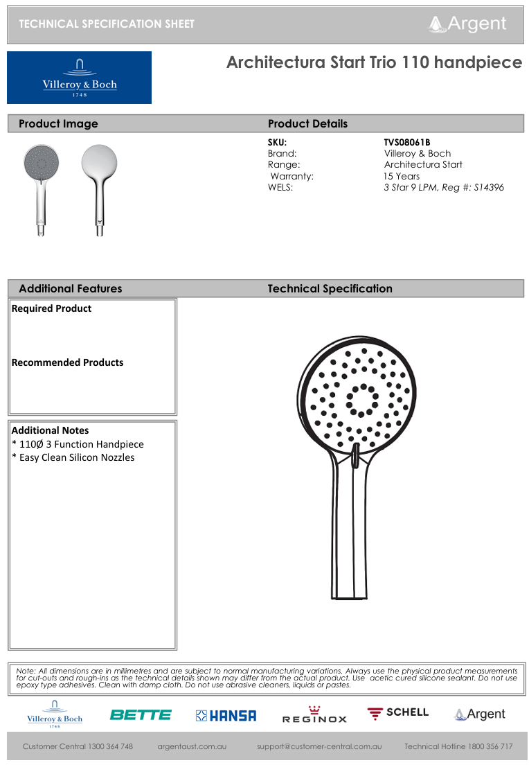 Architectura Start Trio 110 handpiece
