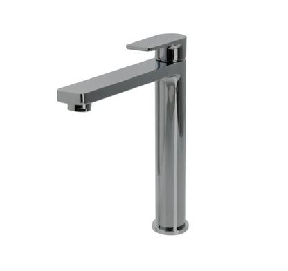 The GABE Leva High Rise Basin Mixer - Brushed Nickel