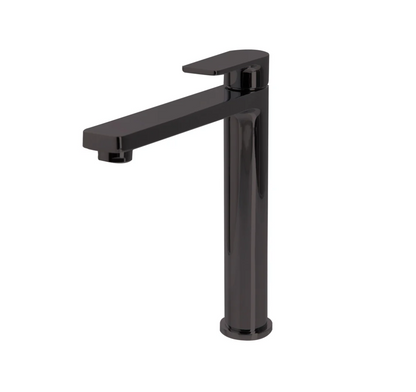 The GABE Leva High Rise Basin Mixer - Gun Metal
