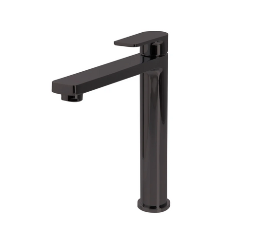The GABE Leva High Rise Basin Mixer - Gun Metal