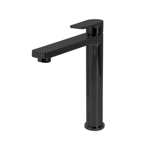 The GABE Leva High Rise Basin Mixer - Matte Black