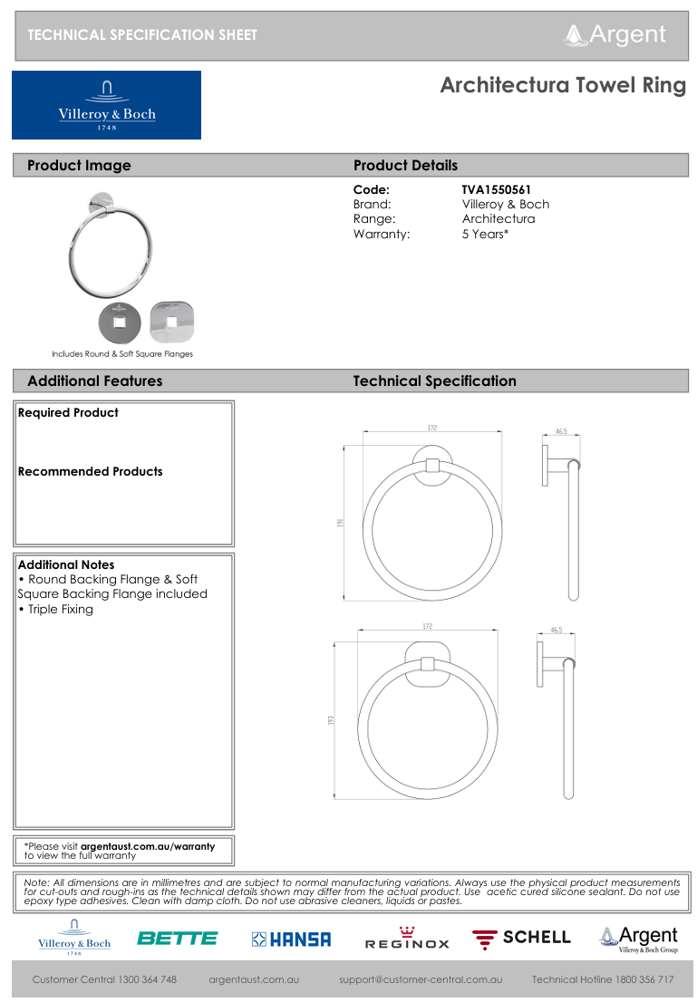 Architectura Towel Ring
