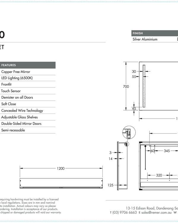 Amber - 1200 x 700 x 145