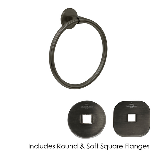 Architectura Towel Ring Gun Metal