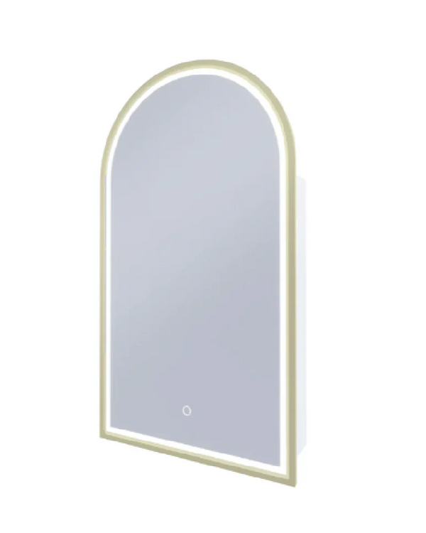 Blanca 500 with Brusehd Brass Frame - W500 x H900 x D146