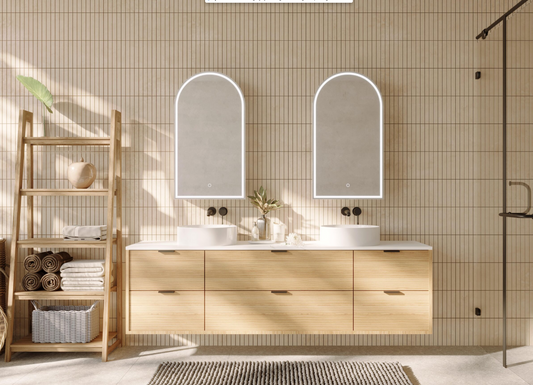 Blanca 500 with Brusehd Brass Frame - W500 x H900 x D146