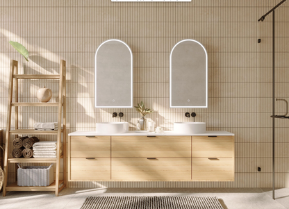 Blanca 500 with Brushed Nickel Frame - W500 x H900 x D146