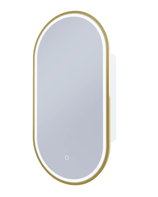 Capsule 450 with Brusehd Brass Frame - W450 x H900 x D125