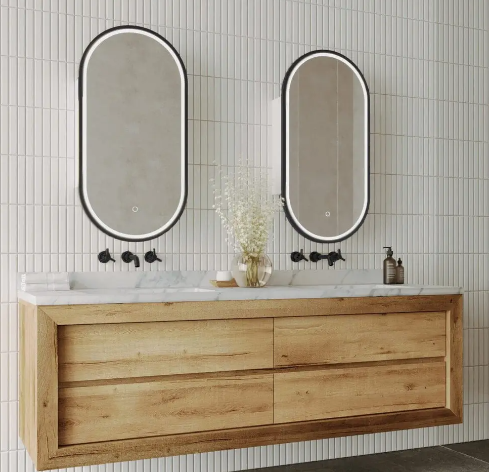 Capsule 450 with Matt Black Frame - W450 x H900 x D125