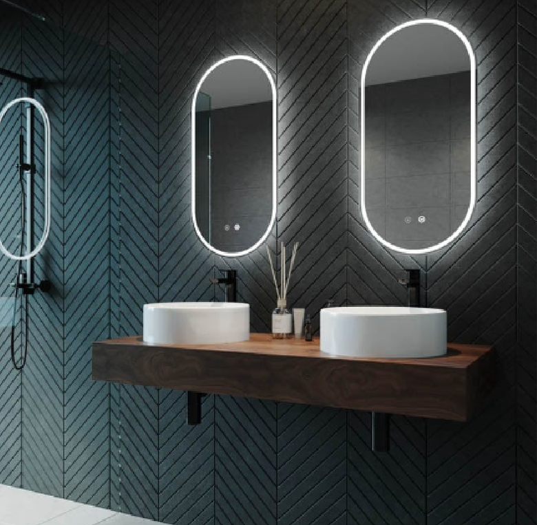 Gatsby 600D with Brusehd Nickel Aluminium Frame - W610 x H1010 x D40