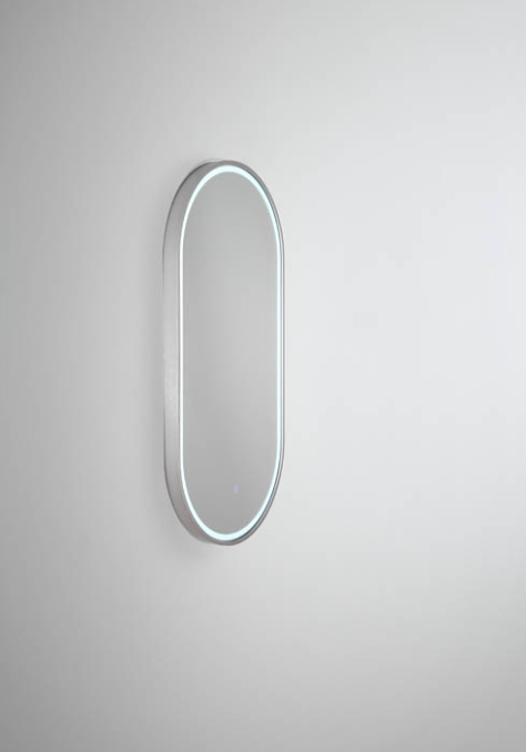 Gatsby 600D with Brusehd Nickel Aluminium Frame - W610 x H1010 x D40