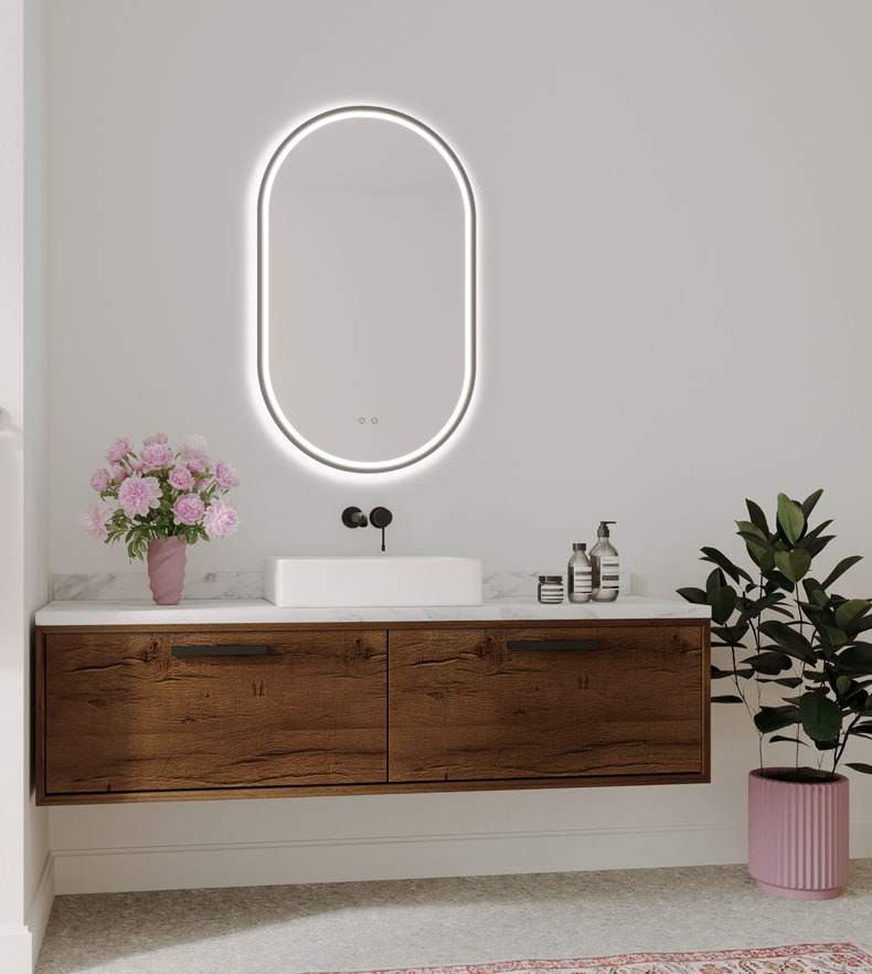 Gatsby 600D with Gun Metal Aluminium Frame - W610 x H1010 x D40