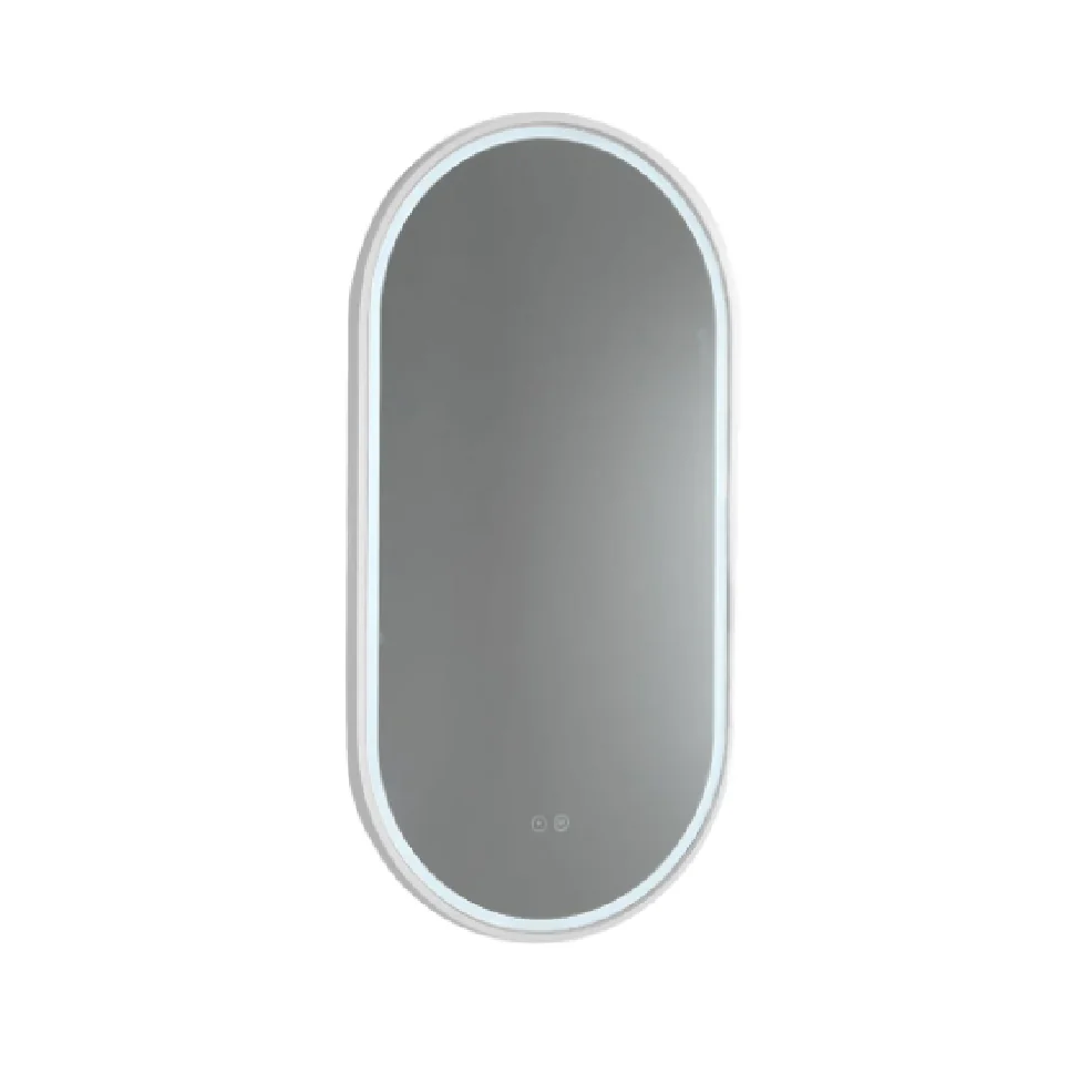 Gatsby 600D with Matt White Aluminium Frame - W610 x H1010 x D40