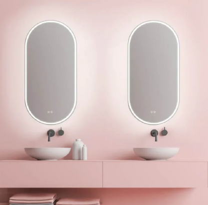 Gatsby with Matt White Aluminium Frame - W460 x H910 x D40