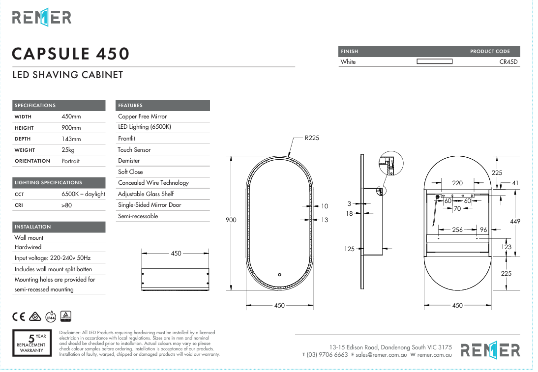 Capsule - 454 x 904 x 150