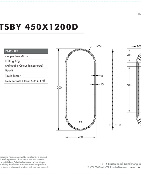 Great Gatsby - W450 x H1200 x D31