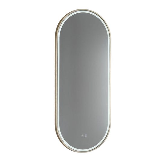 Great Gatsby with Brushed Brass Aluminium Frame - W460 x H1210 x D40