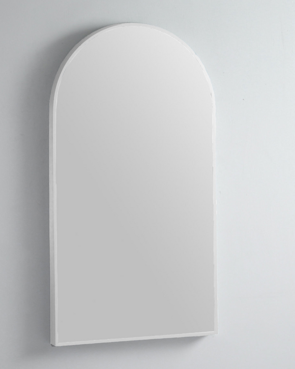 Modern Arch 510x910 with Matt White Aluminium Frame - W510 x H910 x D40