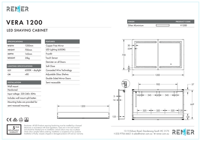 Vera - 1200 x 700 x 145
