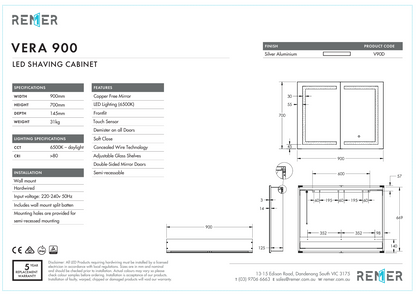 Vera - 900 x 700 x 145