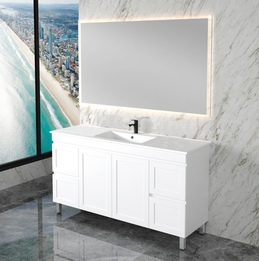 Miami 1500mm Freestanding Vanity with Ceramic Top