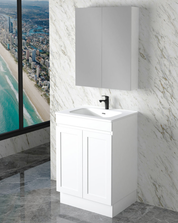 Miami 600mm Freestanding Vanity with Ceramic Top