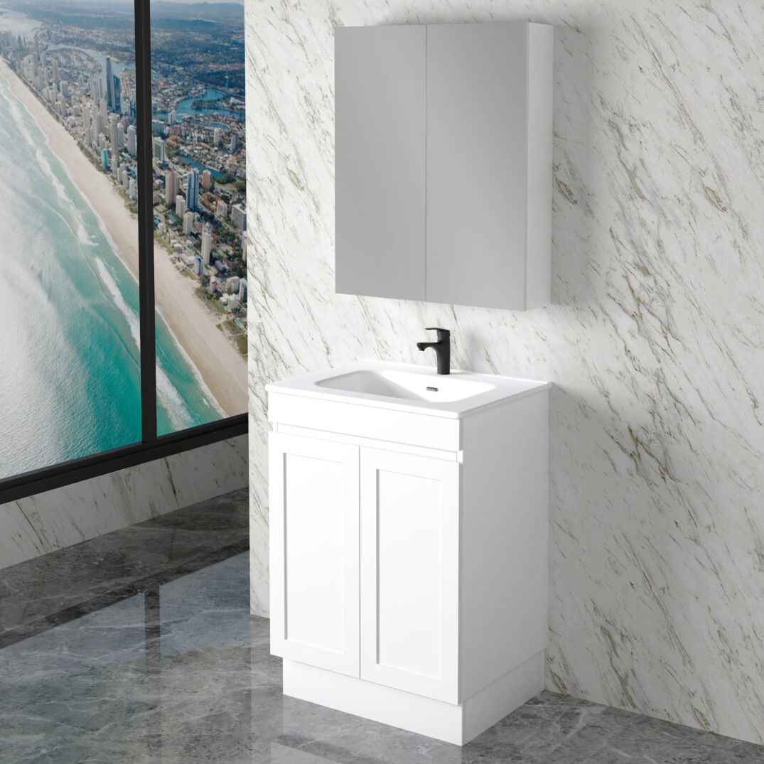Miami 600mm Freestanding Vanity with Ceramic Top
