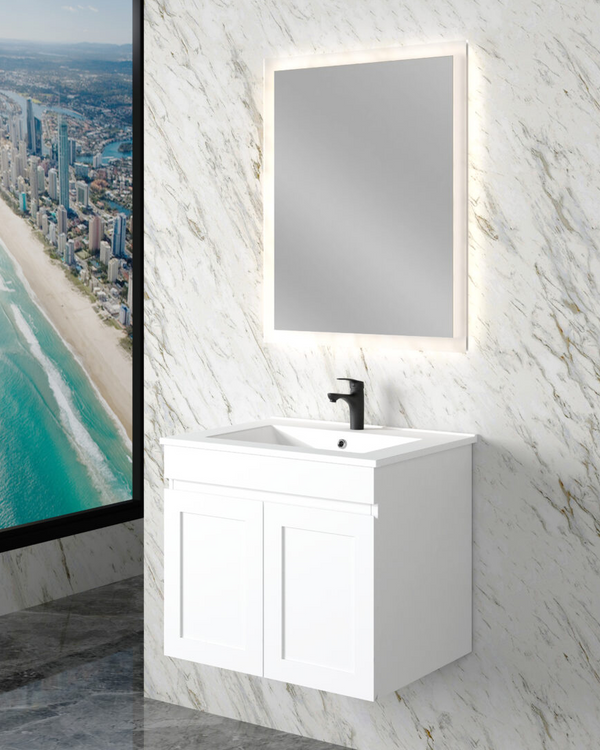 Miami 600mm Wall Hung Vanity with Ceramic Top