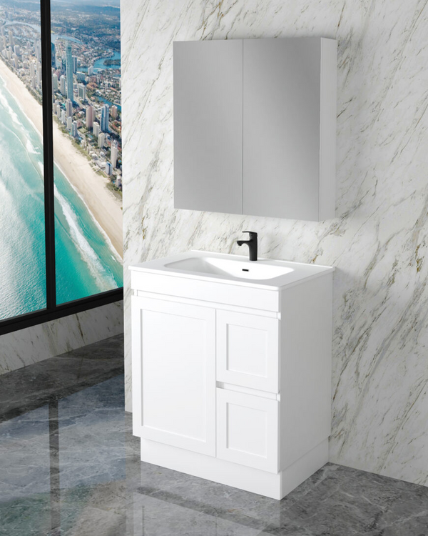 Miami 750mm Freestanding Vanity with Ceramic Top