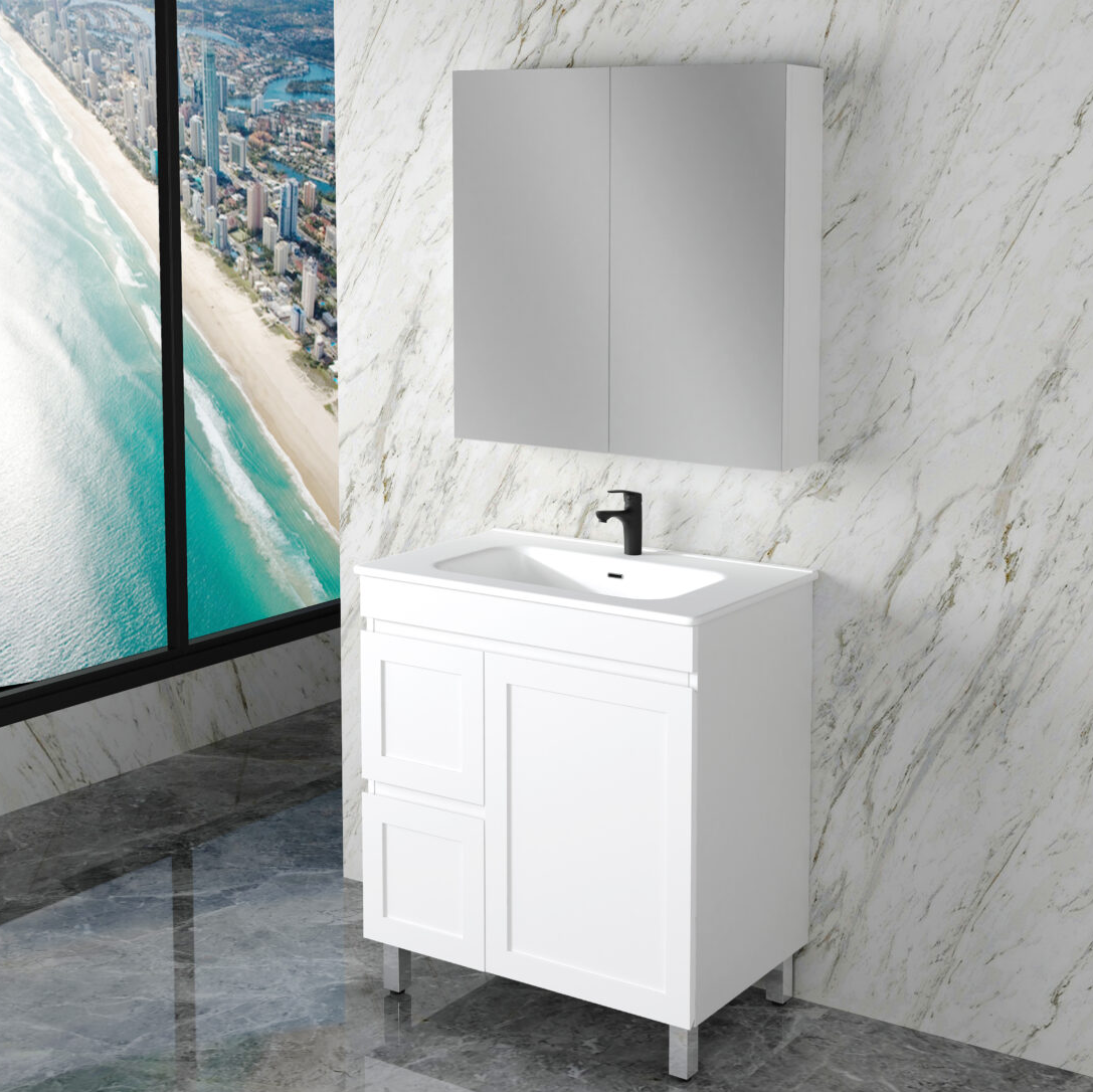 Miami 750mm Freestanding Vanity with Ceramic Top