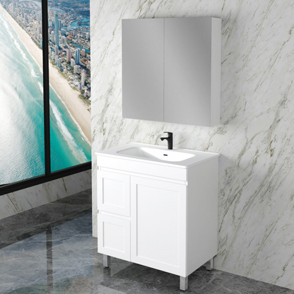 Miami 750mm Freestanding Vanity with Ceramic Top