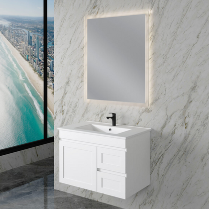 Miami 750mm Wall Hung Vanity with Ceramic Top