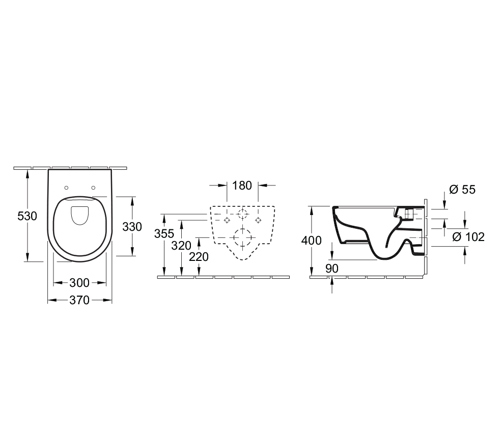 Avento DirectFlush Wall Hung Toilet Slim Seat | CeramicPlus