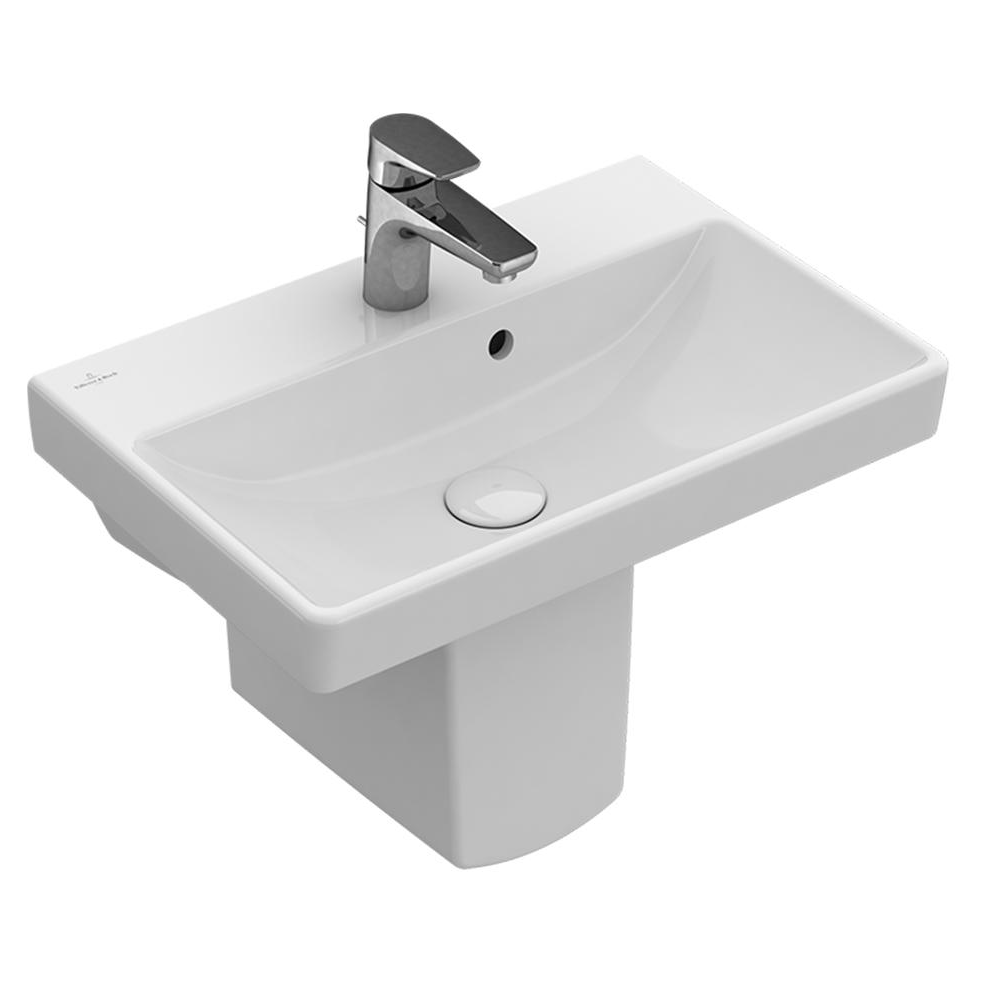Avento 550 Wall Basin 1 Tap Hole | Pedestal
