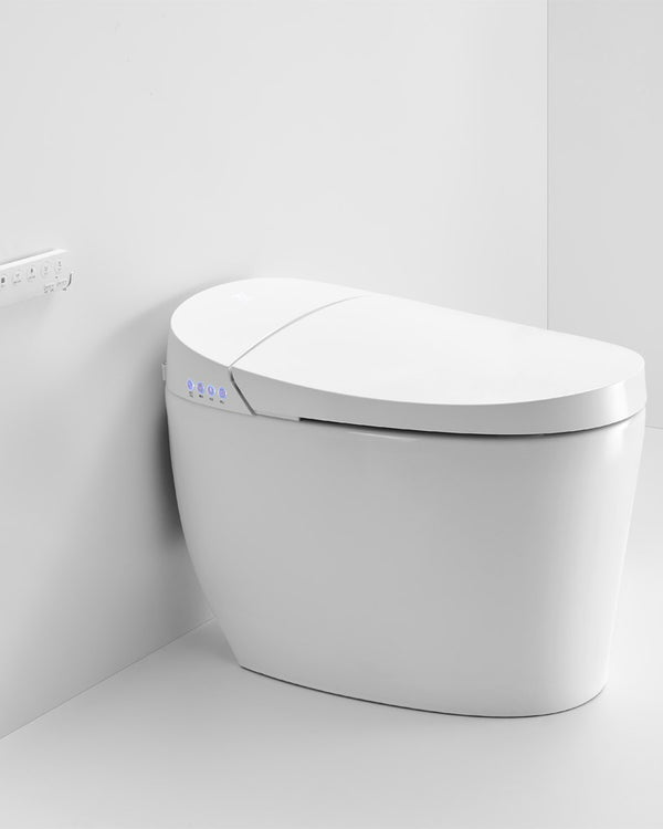 670x405x490mm White Instant Heating Jet Siphon Flushing Smart Toilet