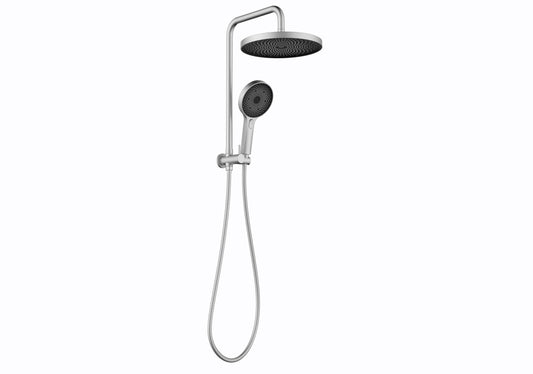 The Gabe Twin Shower - Brushed Nickel